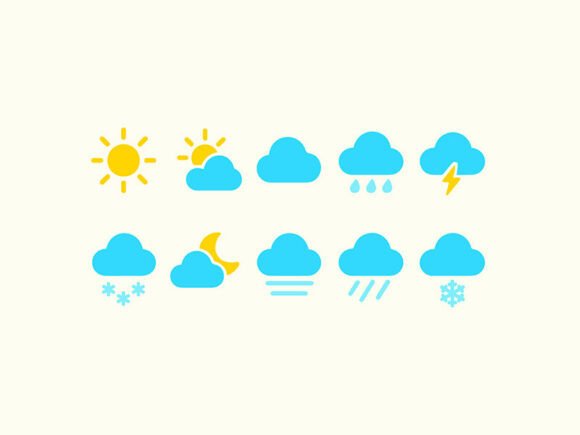 10 Weather Color Icon Pack: A Versatile Tool for Modern Design