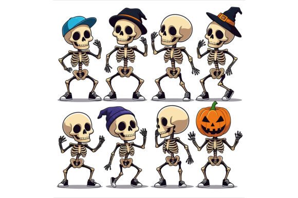 Bringing the Party to Life: The Versatility of Vector Art of Dancing Skeletons