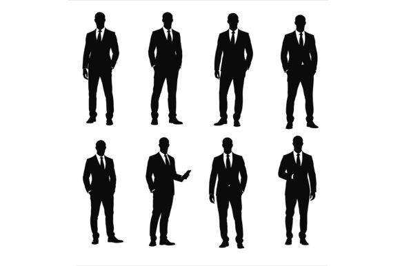 Business Man Silhouette Collection: Elevating Professional Design with Versatile Vector Art