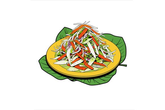 Illustration of a Salad, Healthy Food: A Practical Asset for Modern Design Workflows