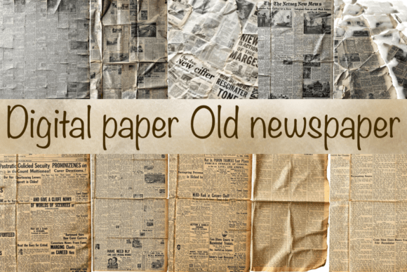 Reviving History: The Versatility of Digital Paper Old Newspapers in Modern Design