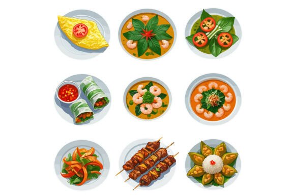 Visualizing Flavor: A Collection of Various Vietnamese Dishes for Creative Projects