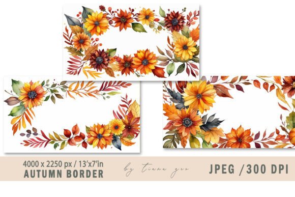 Watercolor Autumn Frame- 3 Jpeg: A Designer's Guide